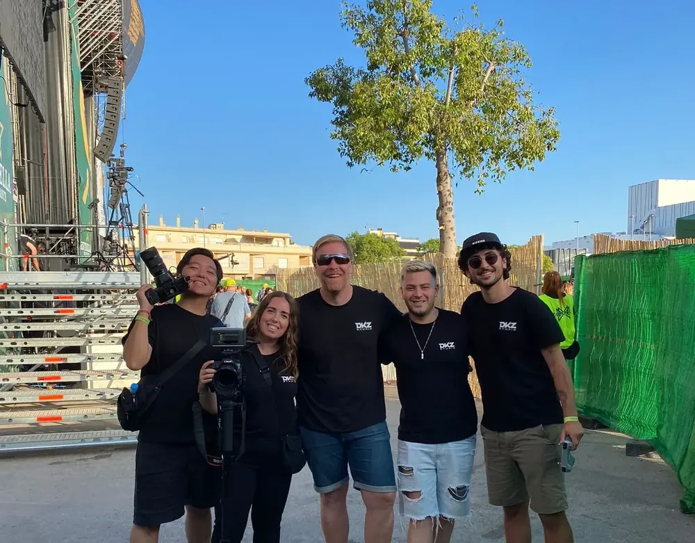 Equipo de DKZ Studio, productora audiovisual en Murcia
